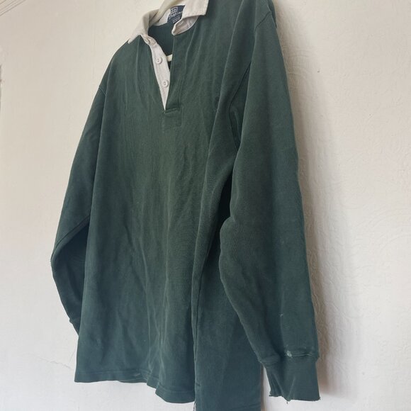 Vintage Evergreen Polo Ralph Lauren Rugby Polo Shirt - Picture 7 of 8